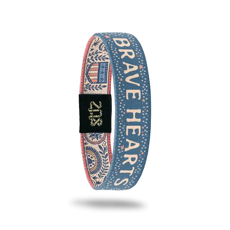 Brave Hearts Wristband - 4th Of July - America USA