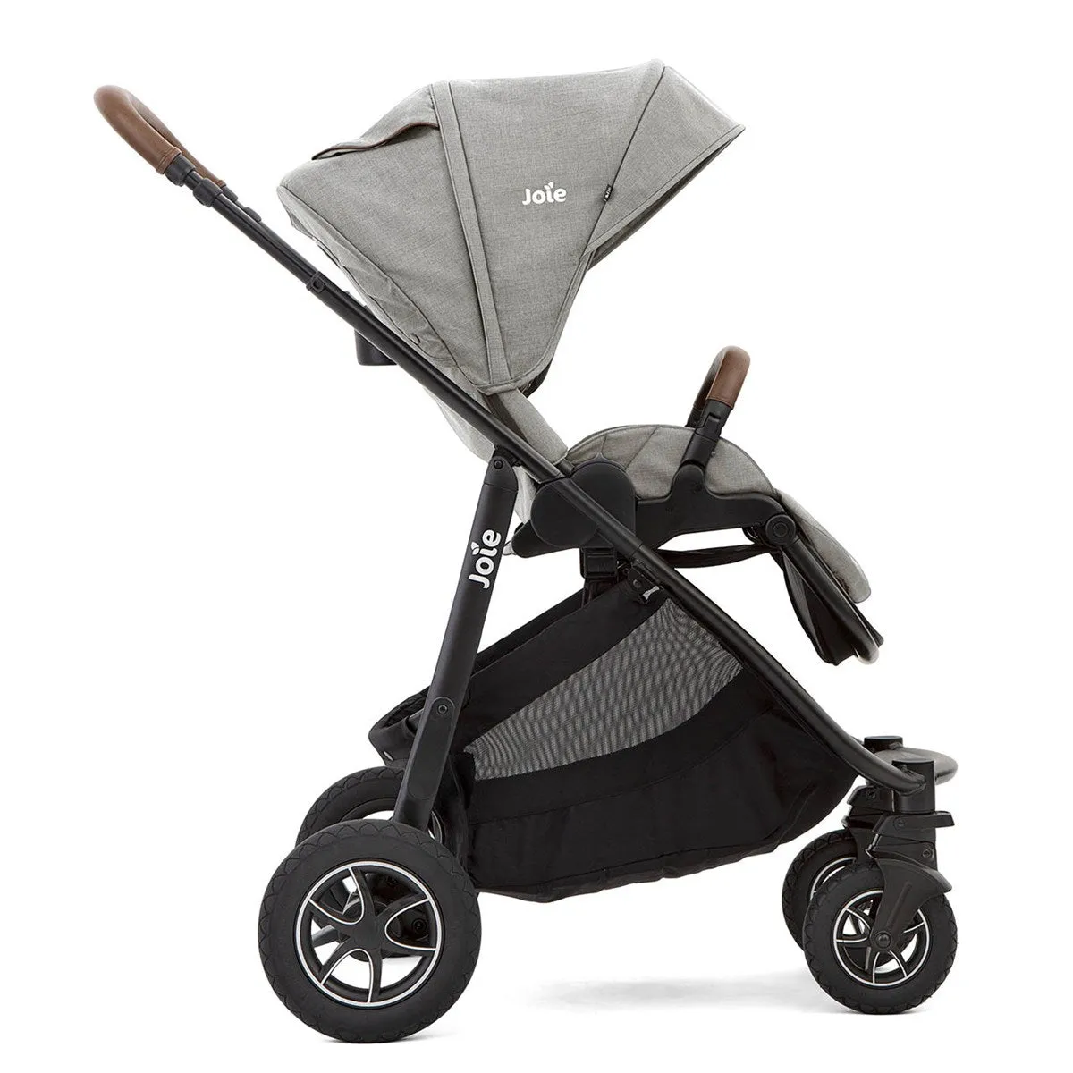 Joie Versatrax On The Go Travel System With Rotating Car Seat Bundle, Pebble