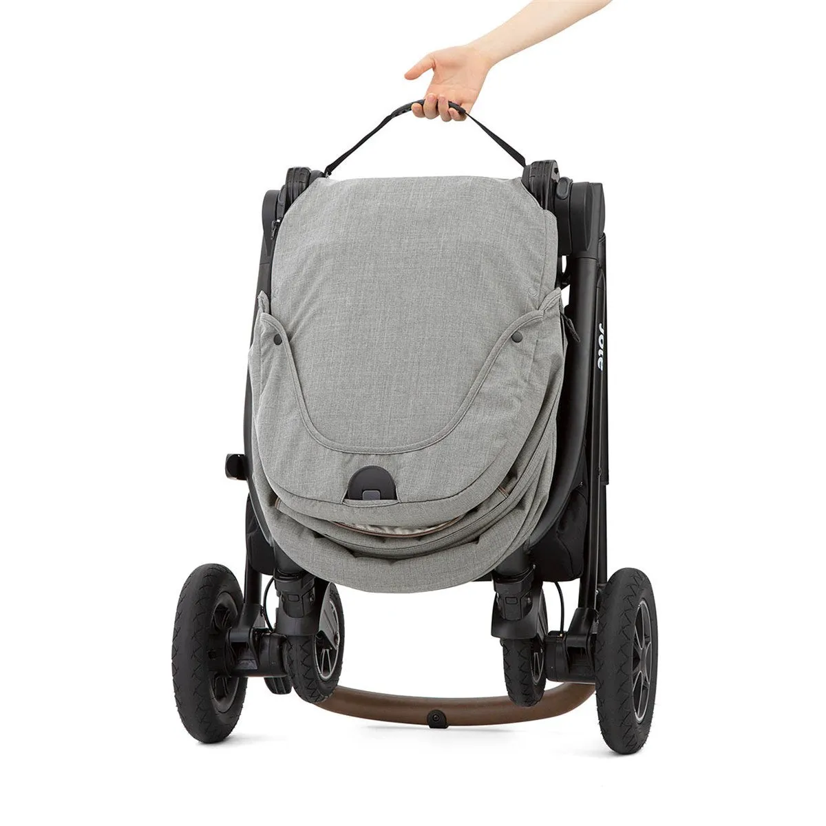 Joie Versatrax On The Go Travel System With Rotating Car Seat Bundle, Pebble