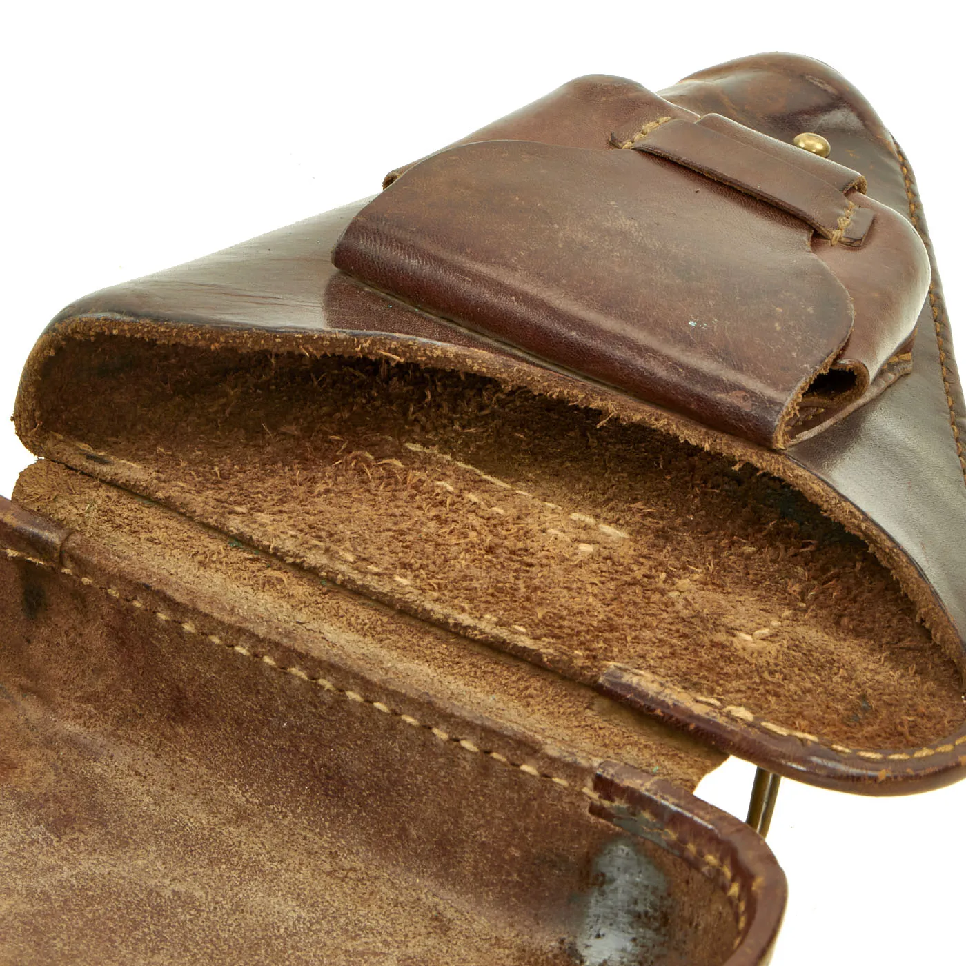 Original Japanese WWII Type 14 Nambu Pistol Leather Holster