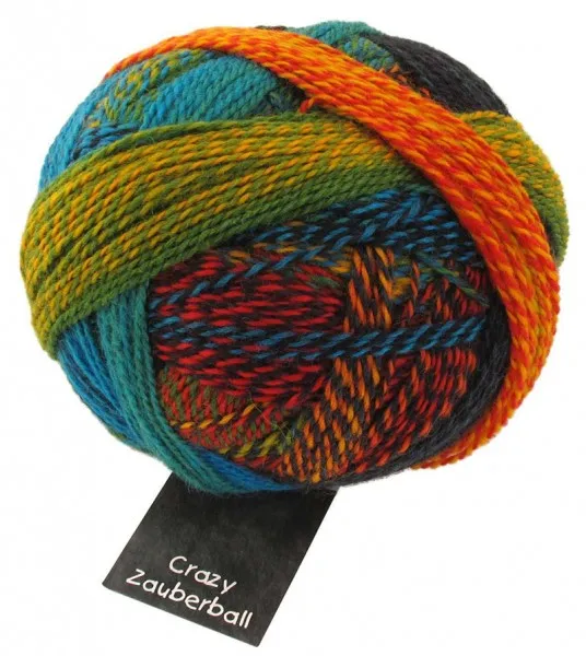 Schoppel Zauberball®Crazy 75% Virgin Wool, 25% Nylon (biodegradable)